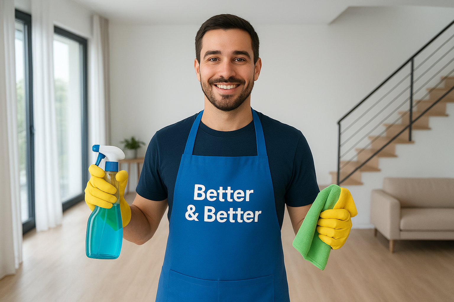 Professional cleaning team
